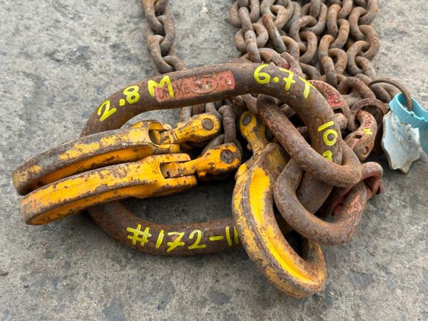 2.8 Metre ...6.7 ton ...lifting chains 4 LEG .... 362594992