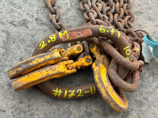 2.8 Metre ...6.7 ton ...lifting chains 4 LEG .... 362594993