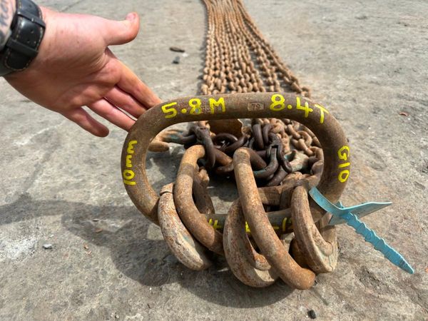 5.8 Metre ...8.4 ton ...lifting chains 4 LEG .... 362595107