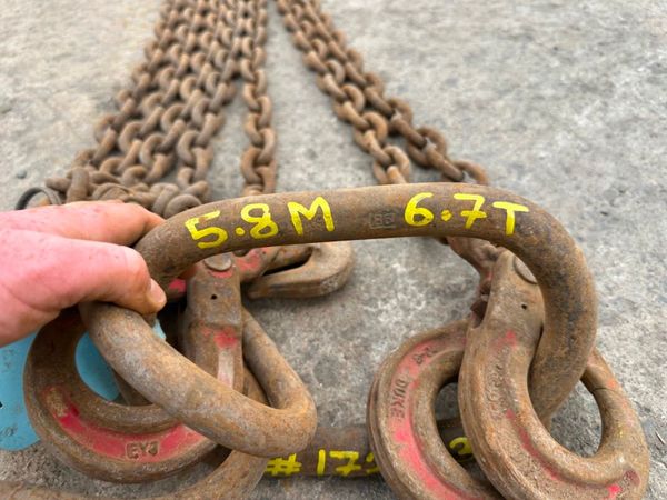 5.8 Metre ...6.7 ton ...lifting chains 4 LEG .... 362595208