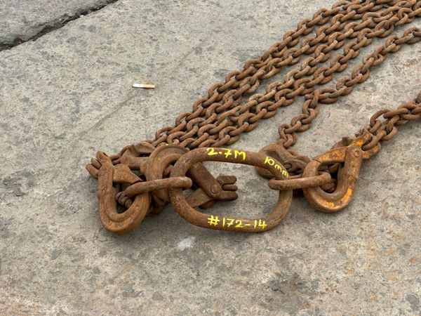 2.7 Metre ...6.7 ton ...lifting chains 4 LEG .... 362595389