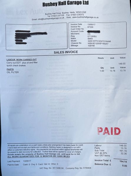 2012 BMW 3 Series 2.0D ES Nct 11/26 Tax 06/26 374435475