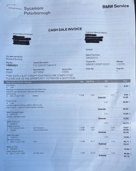 2012 BMW 3 Series 2.0D ES Nct 11/26 Tax 06/26 374435471