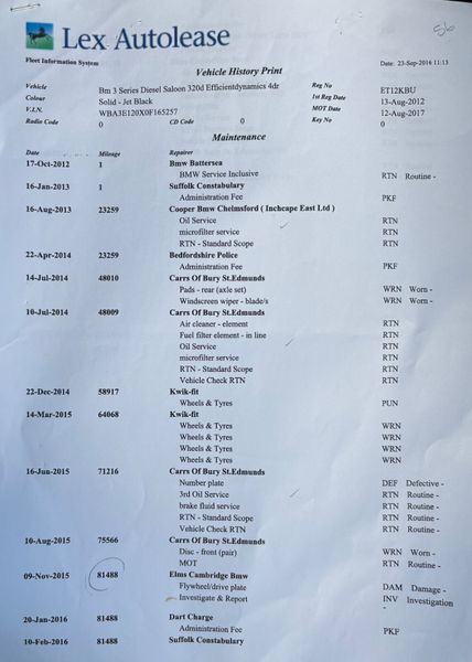 2012 BMW 3 Series 2.0D ES Nct 11/26 Tax 06/26 374435473