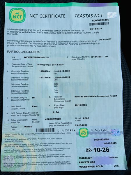 2013 VOLKSWAGEN POLO 1.2 TSI DSG AUTOMATIC 374808045