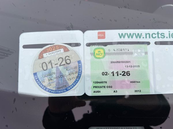 Audi A3 2012 39K NCT 12/26 TAX 02/26 374815100