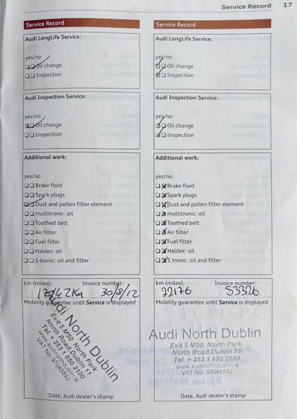 2012 Audi A4 2.0 TDI SE 120Bhp Nct 01/27 375018221