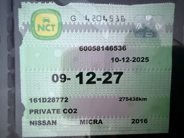 Stunning Micra New: NCT 2027. Clutch Tyres Service 375049110