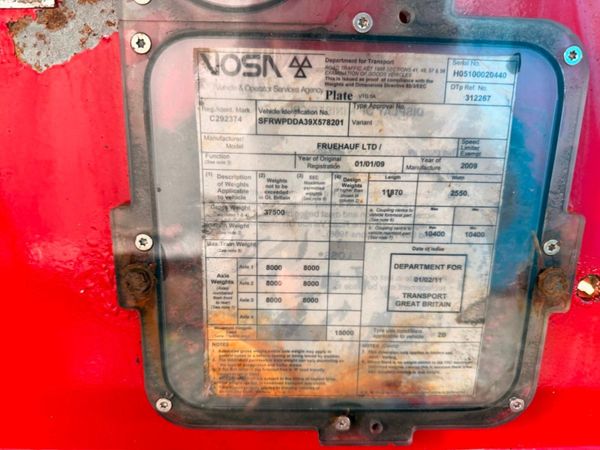 2009 FRUEHAUF BULK TRAILER BULKER. 370167192