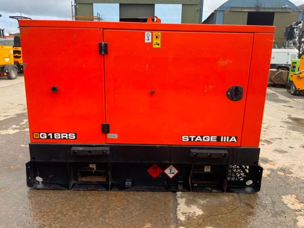 2019 JCB G18RS 18kva GENSET.........815hrs....... 370179500