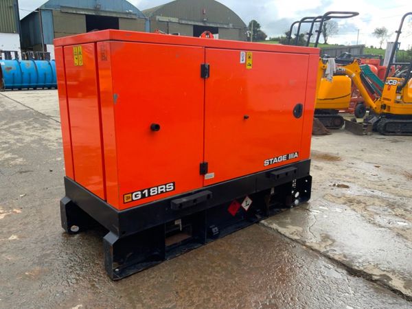2019 JCB G18RS 18kva GENSET.........815hrs....... 370179501
