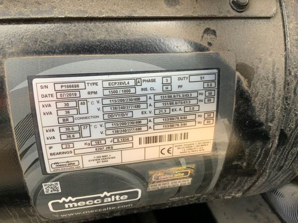 2019 JCB G18RS 18kva GENSET.........815hrs....... 370179503