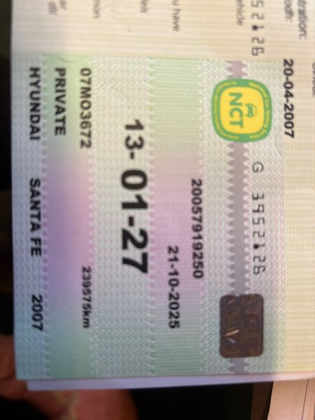 4WD Auto Hyundai SantaFe NCT Warranty 370181364