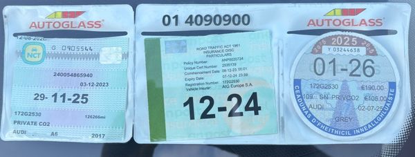 2017 AUDI A 6 2.0L TDI AUTOMATIC NEW NCT 370497916