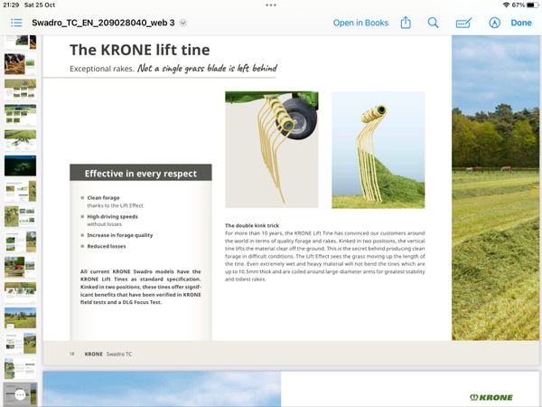 New Krone TC 760 Plus rake 370555275