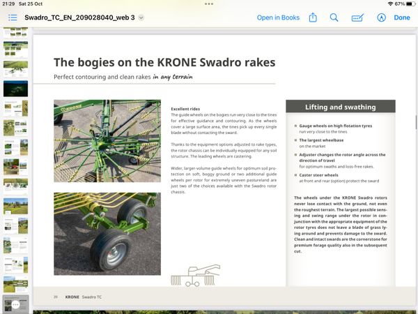 New Krone TC 760 Plus rake 370555276