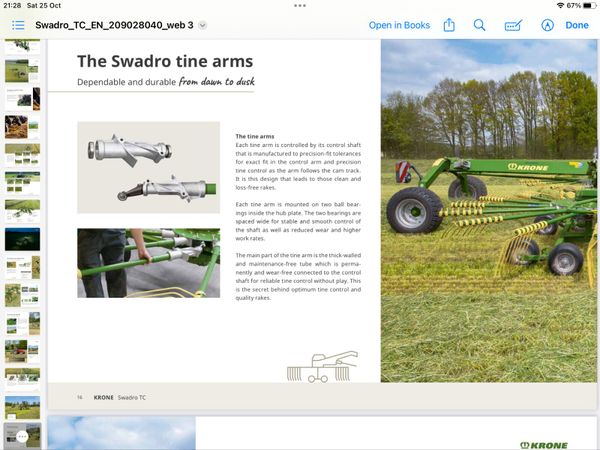 New Krone TC 760 Plus rake 370555273