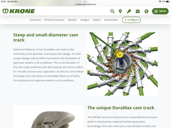 New Krone TC 640 rake 370556495