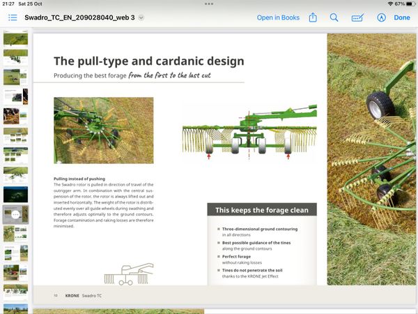 New Krone TC 640 rake 370556496