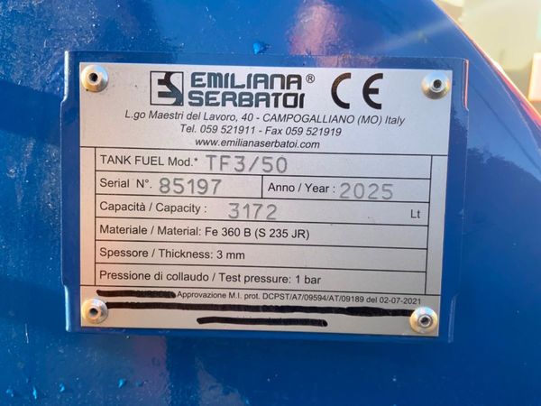 3200lts FUEL BOWSER STORAGE / DELIVERY TANK...... 370721738