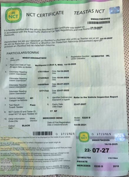 181 Mercedes-Benz E-Class New Ncts 370805660