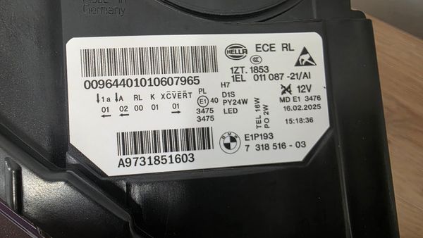 BMW 5 Series F10 F11 LCI Bi-Xenon Headlights 371202039