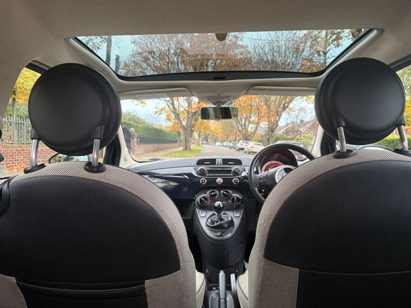 Stunning Navy Lounge Ed Fiat 500 panoramic sunroof 371594417