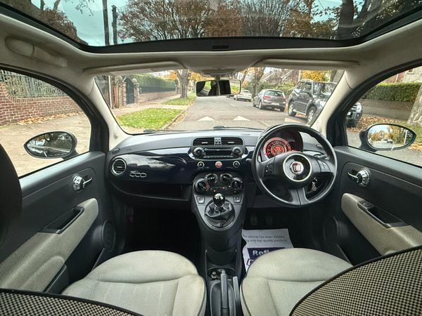 Stunning Navy Lounge Ed Fiat 500 panoramic sunroof 371594427