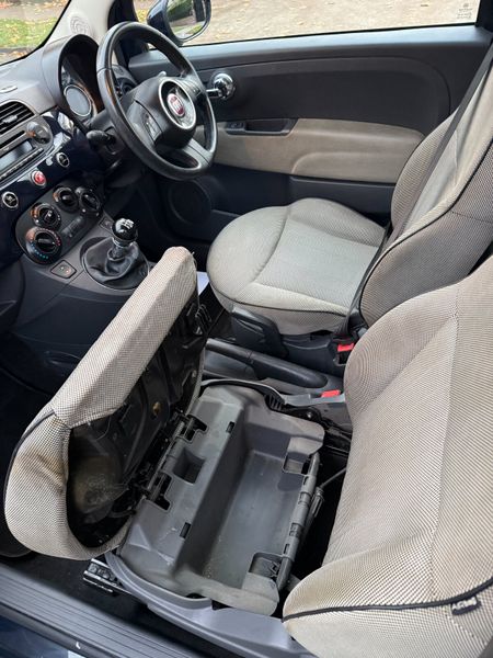 Stunning Navy Lounge Ed Fiat 500 panoramic sunroof 371594476