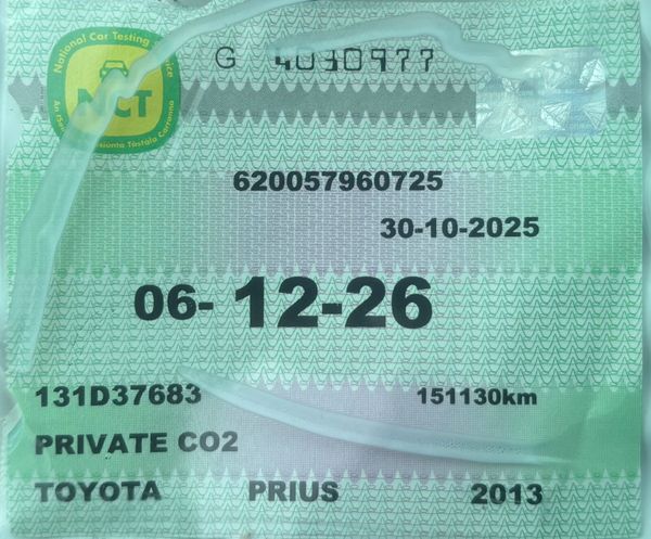 2013 Toyota Prius 1.8 Hybrid Nct 12/26 372140820