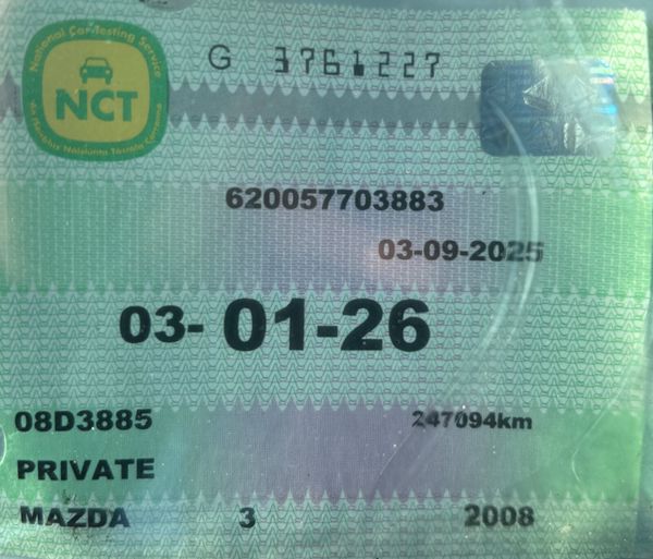 2008 Mazda 3 1.4 Touring Nct 01/26 372443226
