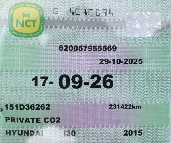 2015 Hyundai i30 1.4 Nct 09/26 372467837