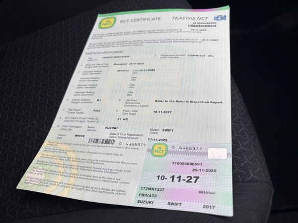 Suzuki Swift 2017 1.0L petrol. long nct 373611165