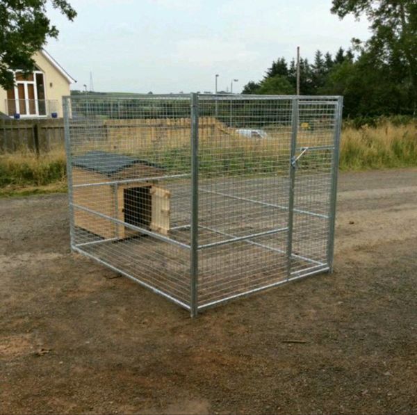 Galvanised dog pens cages runs enclosures kennels