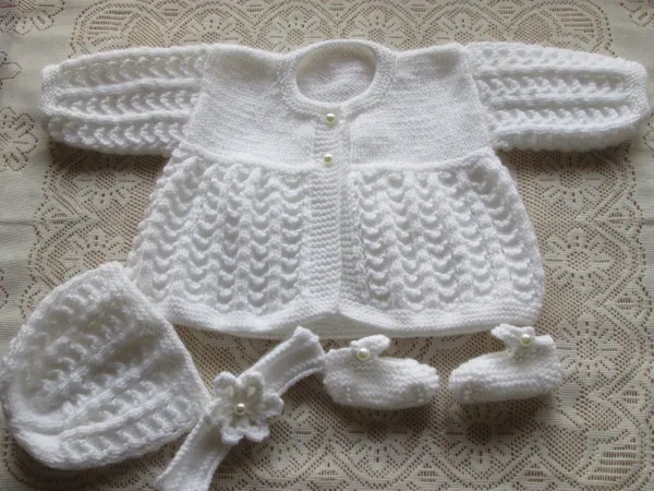 Hand knitted baby 2025 cardigans for sale