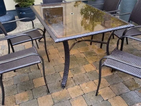 Patio Table And Chairs For In Dublin 180 On Donedeal - Coleman Glass Patio Table
