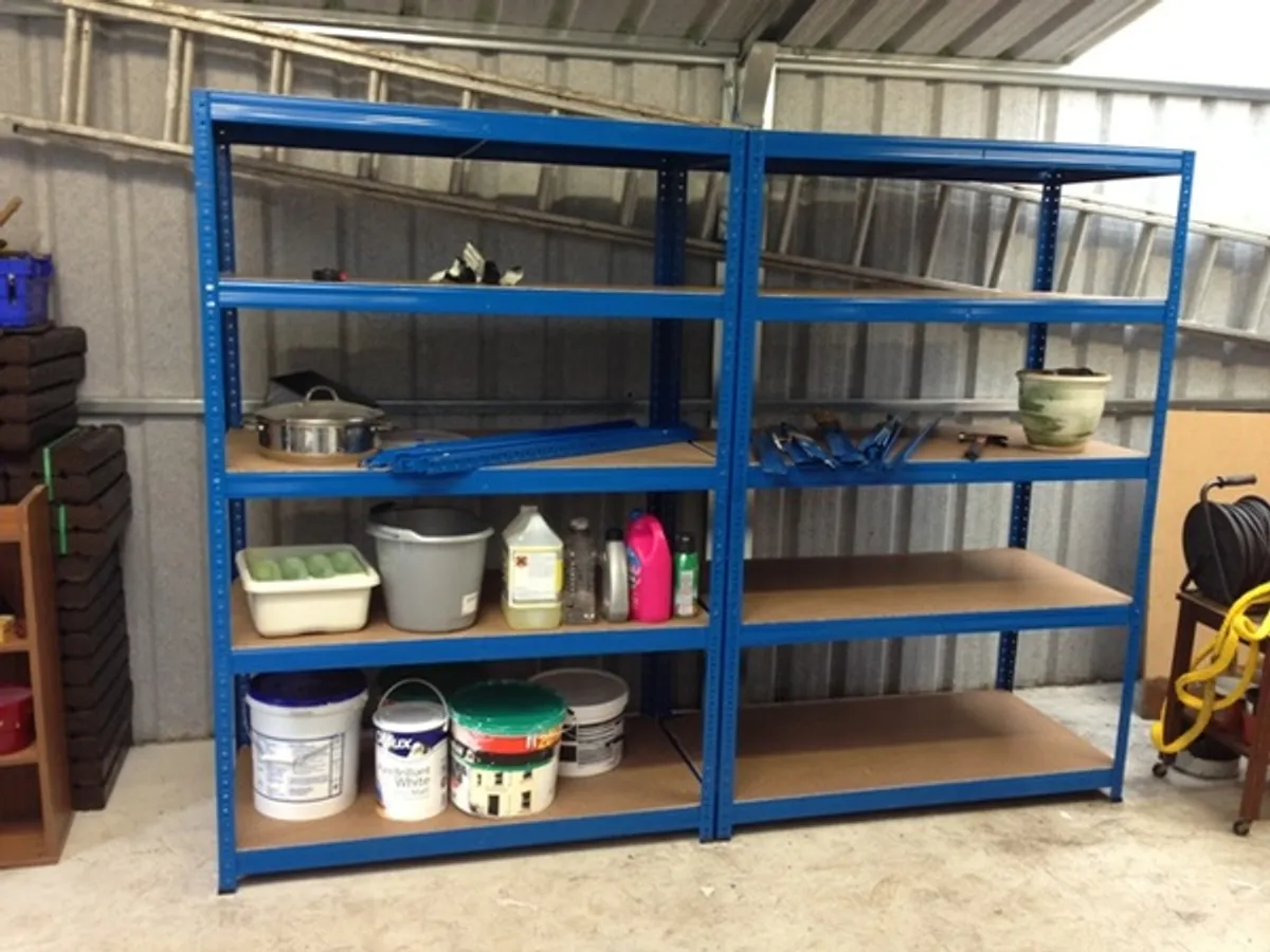 10 BAY SHELVING 1800X1200X600 Blue - Image 3