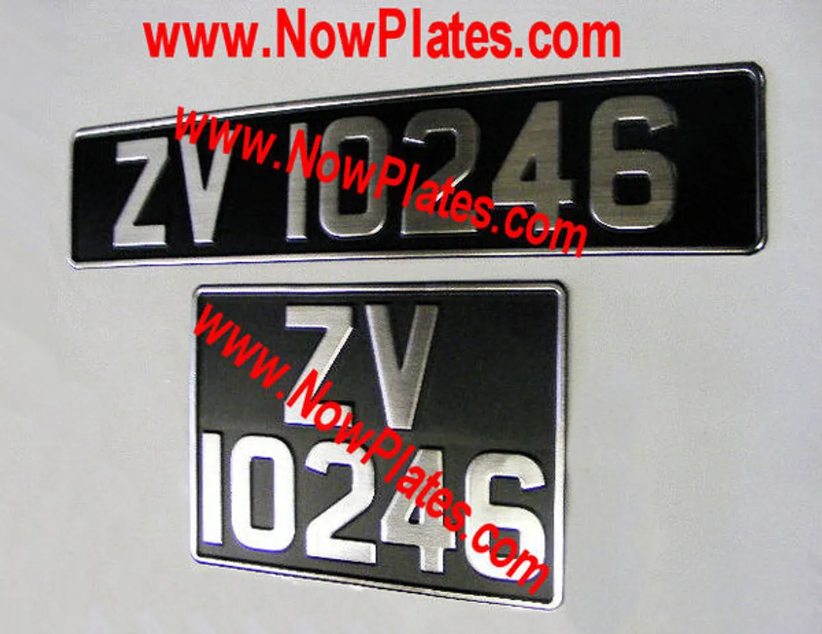 Vintage / Classic Number Plates for all types. - Image 1