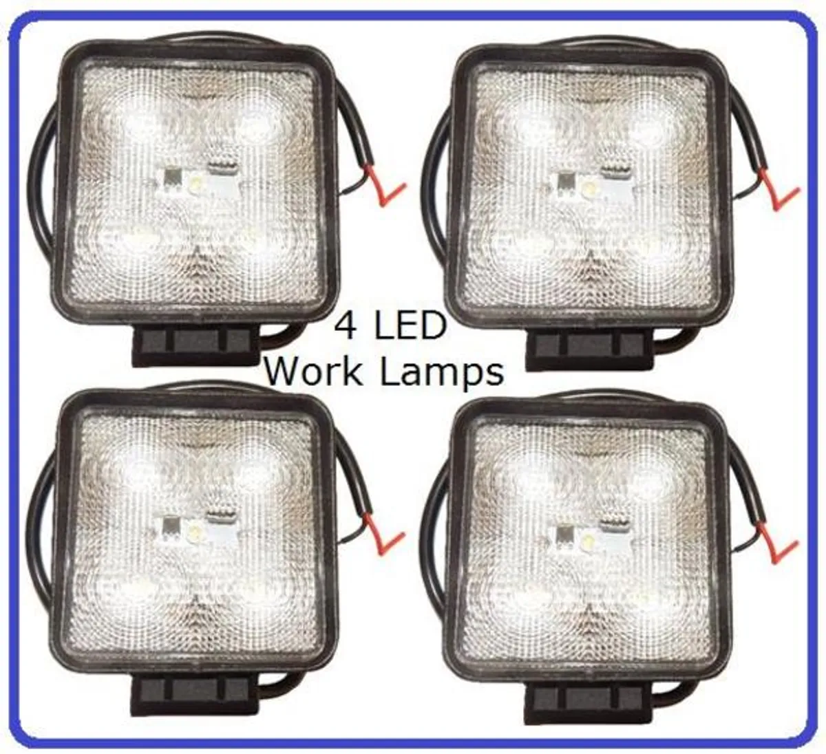 *Pack Of 4* Square LED Work Flood Lamp