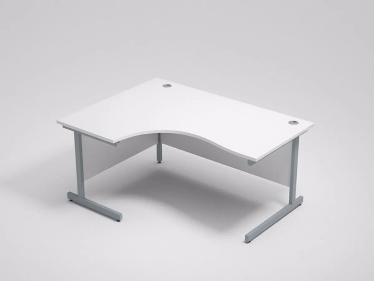 NEW WHITE Office Furniture Desks Bookcases