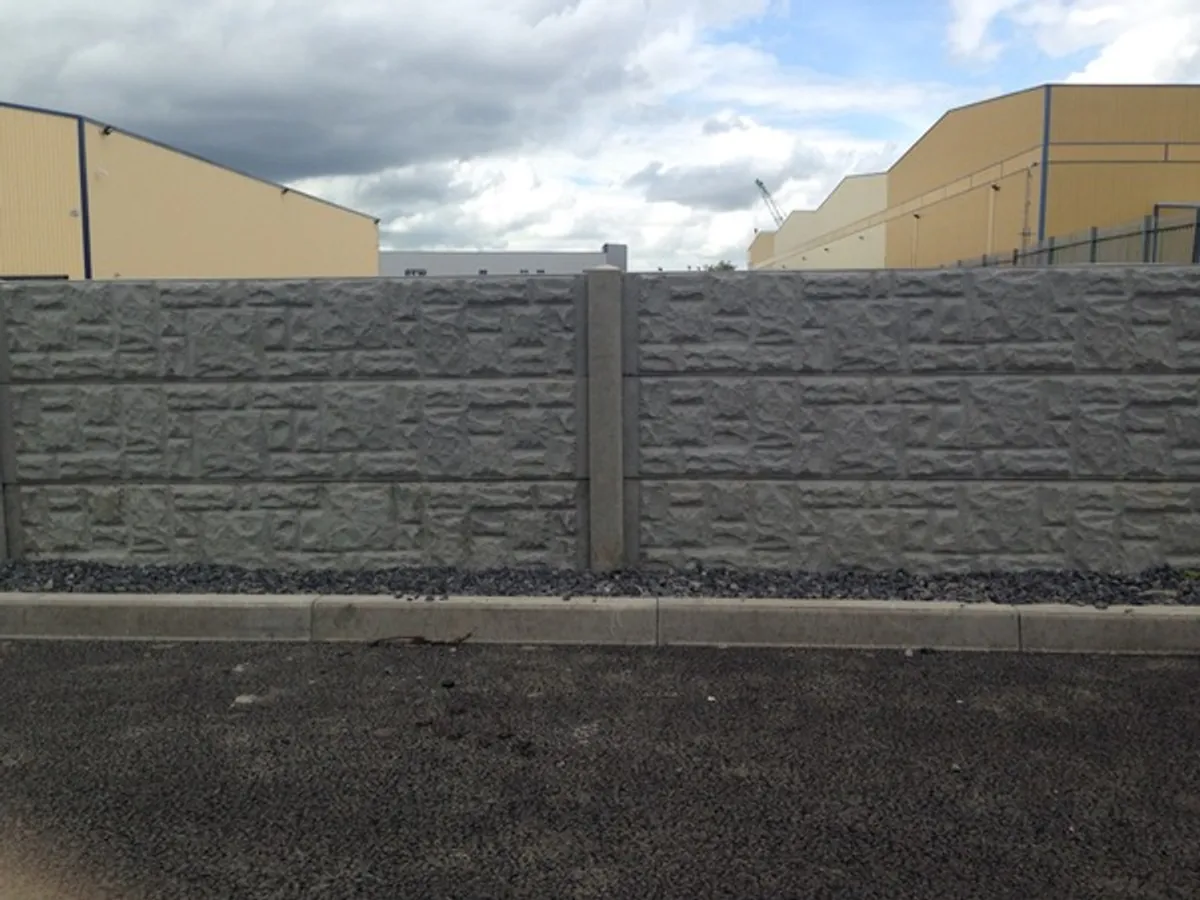 Concrete post and panel fencing - Image 4