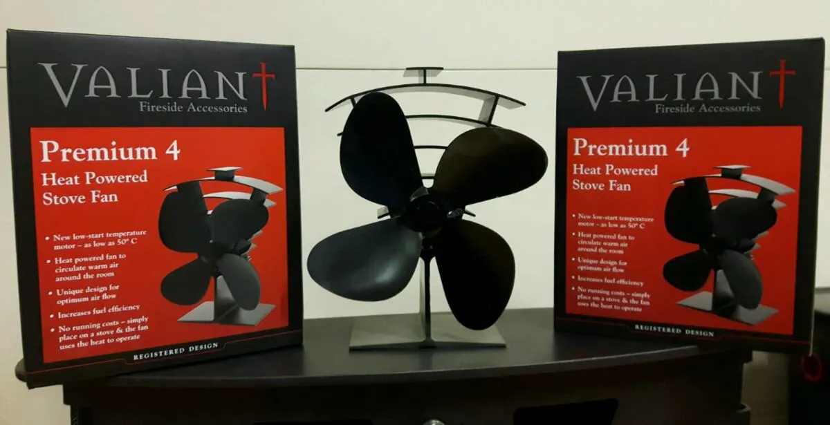 Premium 4 Heat Powered Stove Fan