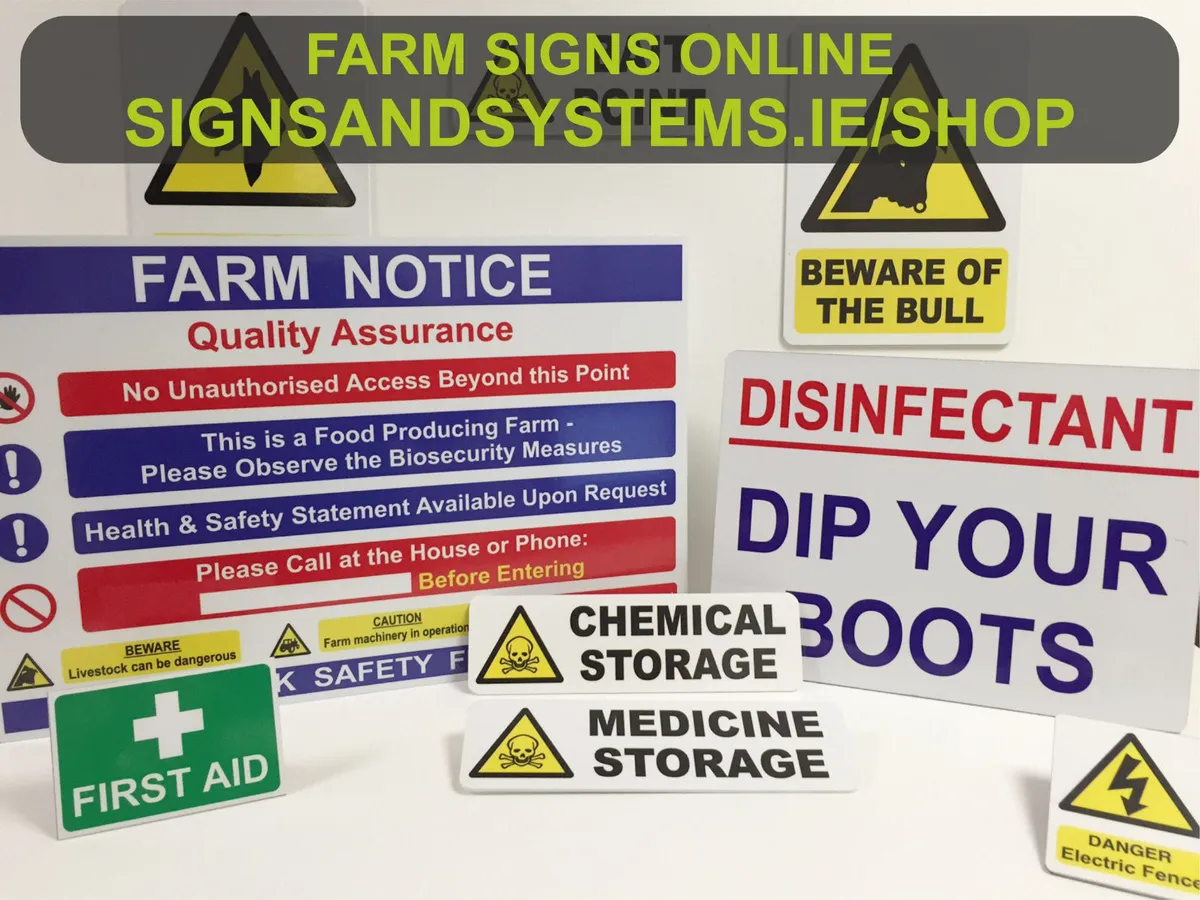 Farm Safety Signs (Bord Bia Requirements)