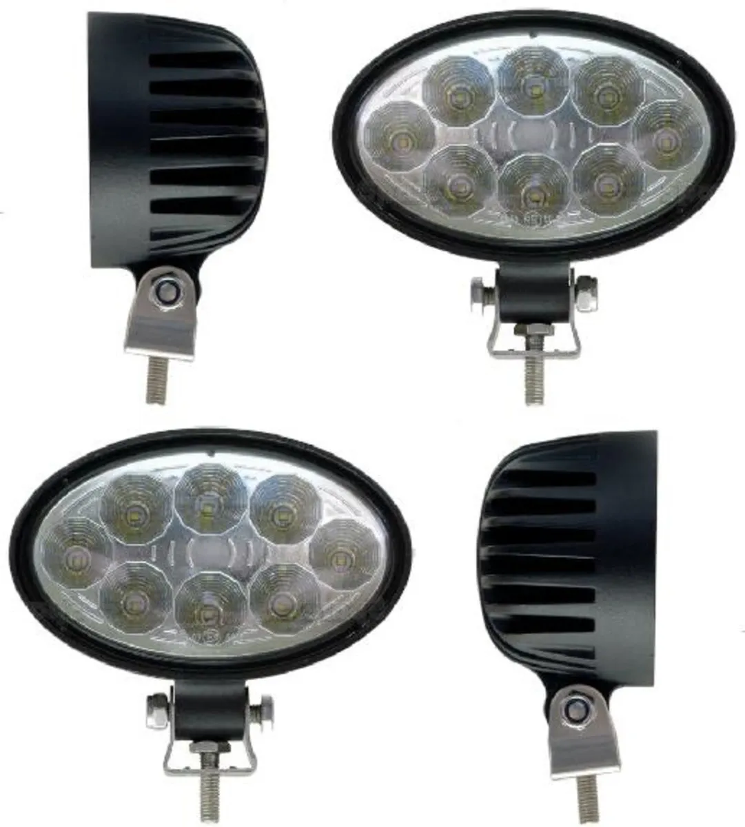 *Pack of 4* Oval LED Work Lamps 1800 Lumens 24W - Image 1