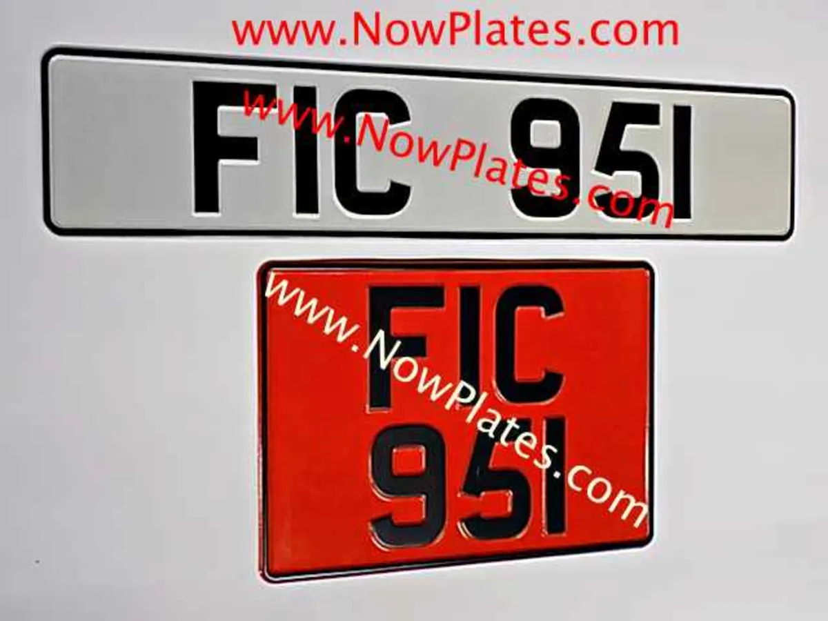 Vintage / Classic / Retro Pressed Number Plates - Image 2