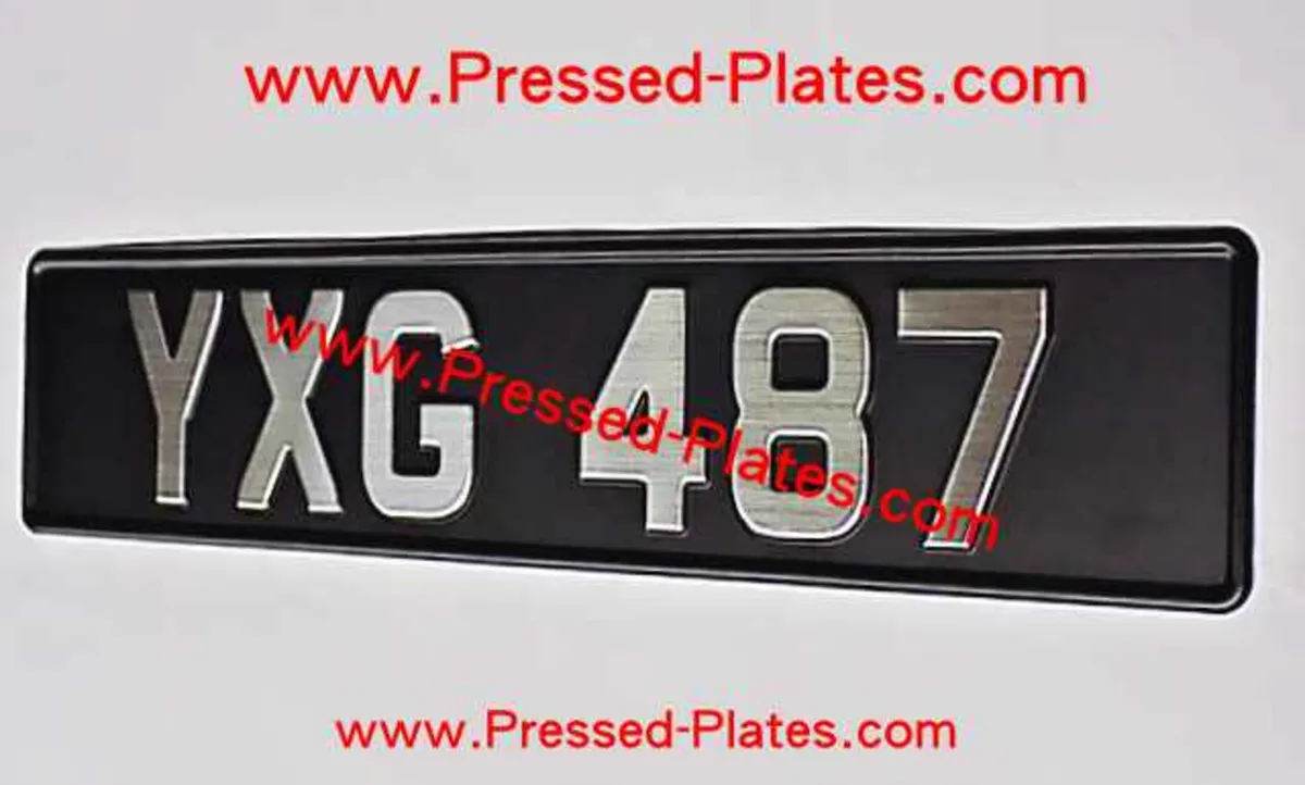 Vintage / Classic / Retro Pressed Number Plates - Image 3