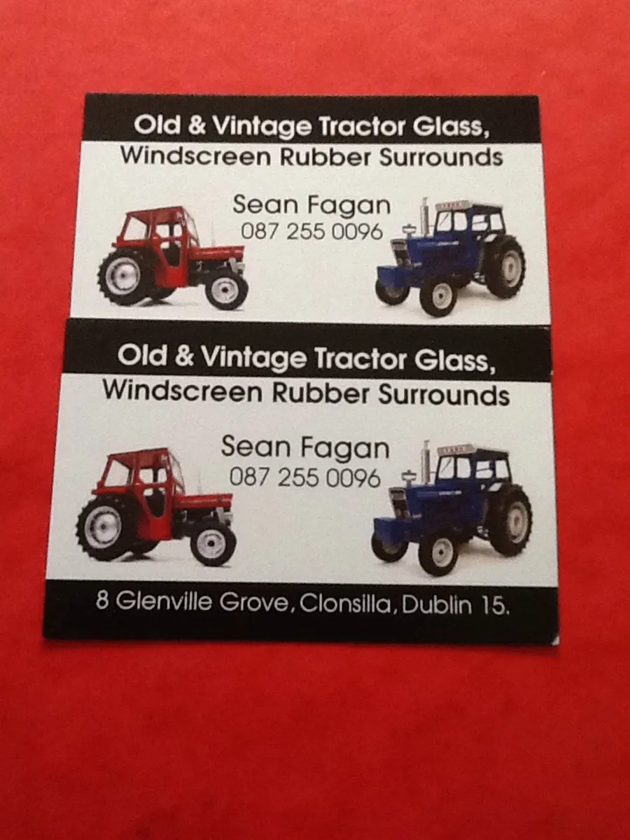 Old vintage tractor glass old Fritzmier Rubbers al - Image 1