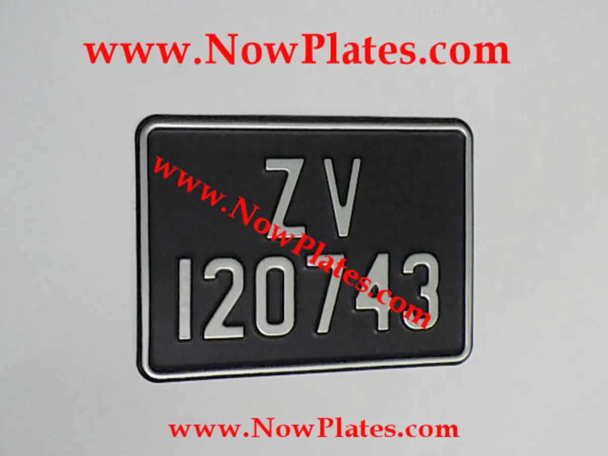 Motorcycle Pressed Number Plates at NowPlates. com - Image 1