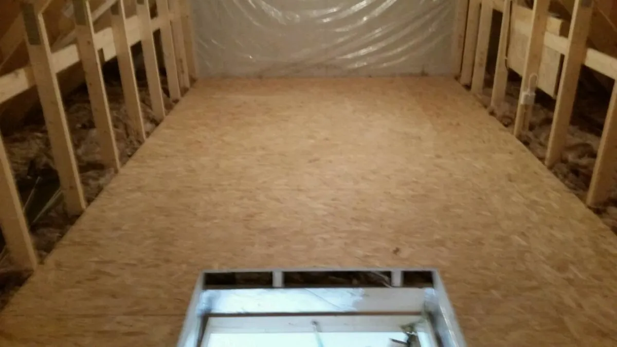 ATTIC STORAGE AND Flooring