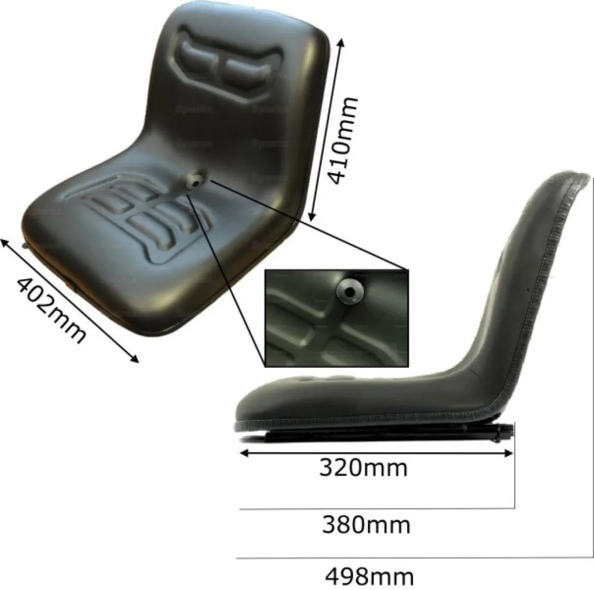 Universal Fork Lift Seat With Adjustable Slide